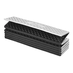NILS CAMP NC17103 KARIMATA SKŁADANA TURYSTYCZNA Z PODBICIEM ALUMINIOWYM + XPE 195 CM CZARNA, Kolor: czarny, Rozmiar: one size, 2 zdjęcie