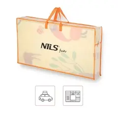 NILS FUN MD05 MATA DZIECIĘCA SKŁADANA FOREST 190x150CM, Kolor: niebieski, Rozmiar: one size, 4 zdjęcie