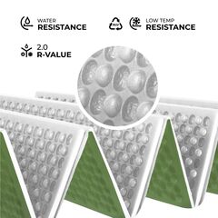 NILS CAMP NC17103 KARIMATA SKŁADANA TURYSTYCZNA Z PODBICIEM ALUMINIOWYM + XPE 195 CM ZIELONA, Kolor: zielony, Rozmiar: one size, 4 zdjęcie