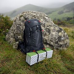 NILS CAMP NC17103 KARIMATA SKŁADANA TURYSTYCZNA Z PODBICIEM ALUMINIOWYM + XPE 195 CM ZIELONA, Kolor: zielony, Rozmiar: one size, 6 zdjęcie