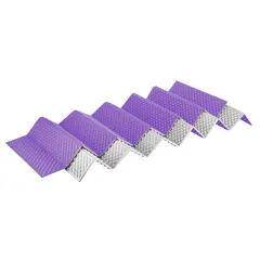 NILS CAMP NC17103 KARIMATA SKŁADANA TURYSTYCZNA Z PODBICIEM ALUMINIOWYM + XPE 195 CM FIOLETOWA, Kolor: fioletowy, Rozmiar: one size, 3 zdjęcie
