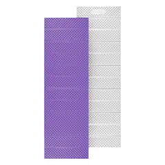 NILS CAMP NC17103 KARIMATA SKŁADANA TURYSTYCZNA Z PODBICIEM ALUMINIOWYM + XPE 195 CM FIOLETOWA, Kolor: fioletowy, Rozmiar: one size