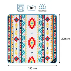 NILS NC8022 AZTEK KOC PIKNIKOWY 195X200 CM  CAMP, 4 zdjęcie