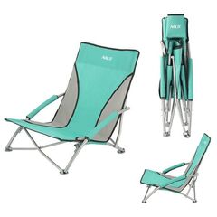 NILS NC3035 ZIELONO-SZARY KRZESŁO PLAŻOWE, Kolor: zielony, Rozmiar: one size, 6 zdjęcie