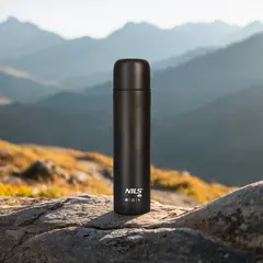 NILS CAMP NC3804 TERMOS TURYSTYCZNY 1000 ML CZARNY, Kolor: czarny, Rozmiar: one size, 6 zdjęcie