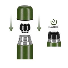 NILS CAMP NC3804 TERMOS TURYSTYCZNY 1000 ML ZIELONY, Kolor: zielony, Rozmiar: one size, 5 zdjęcie
