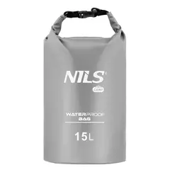 NILS CAMP NC1703 WOREK WODOODPORNY SZARY 15L, 2 zdjęcie