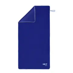 NILS AQUA NAR14 RĘCZNIK Z MIKROFIBRY FROTTE GRANATOWY 160X80cm, Kolor: granatowy, Rozmiar: one size