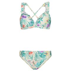PROTEST Bikini damskie PRTAMBESIA w kwiaty, Kolor: żółty, Rozmiar: 36B