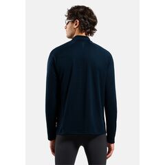 ODLO Bluza męska Mid layer ESSENTIAL 1/2 ZIP granatowa, Kolor: granatowy, Rozmiar: L, 2 zdjęcie