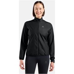 Kurtka przeciwwiatrowa damska Odlo Jacket ESSENTIAL LIGHT czarna, Kolor: czarny, Rozmiar: M