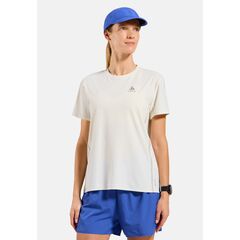 Koszulka z krótkim rękawem damska ODLO T-shirt crew neck s/s ZEROWEIGHT CHILL-TEC beżowa