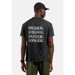 ODLO Koszulka z krótkim rękawem męska T-shirt crew neck s/s ESSENTIAL PRINT czarna, Kolor: czarny, Rozmiar: L, 2 zdjęcie