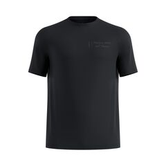 ODLO Koszulka z krótkim rękawem męska T-shirt crew neck s/s ESSENTIAL PRINT czarna, Kolor: czarny, Rozmiar: L, 5 zdjęcie