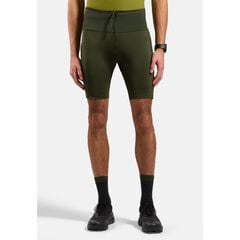 ODLO Spodenki męskie do biegania  Tights short X-ALP TRAIL CARGO zielone, Kolor: zielony, Rozmiar: L