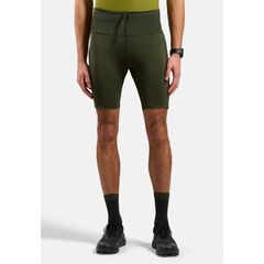 ODLO Spodenki męskie do biegania  Tights short X-ALP TRAIL CARGO zielone, Kolor: zielony, Rozmiar: M
