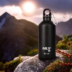 NILS CAMP NC3801 BUTELKA TURYSTYCZNA 550ML CZARNA, Kolor: czarny, Rozmiar: one size, 3 zdjęcie
