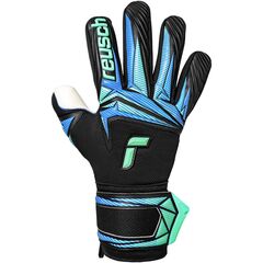 REUSCH Rękawice bramkarskie Attrakt RE:GRIP NC czarno-niebieskie, Kolor: czarny, Rozmiar: 10, 2 zdjęcie