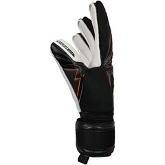 REUSCH Rękawice bramkarskie dziecięce Attrakt Advance Finger Support Junior, Kolor: czarny, Rozmiar: 8, 4 zdjęcie