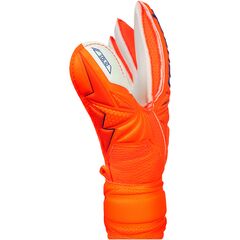 REUSCH Rękawice bramkarskie dziecięce Attrakt Solid Finger Support Junior, Kolor: pomarańczowy, Rozmiar: 5, 4 zdjęcie