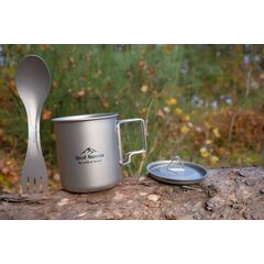 Fjord Nansen łyżko-widelec turystyczny FN JACON HENGE TITANIUM CUP 0,75, 3 zdjęcie