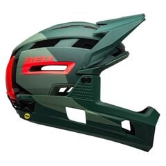 Kask full face BELL SUPER AIR R MIPS SPHERICAL matte gloss green infrared, Kolor: zielony, Rozmiar: S (52-56 cm)