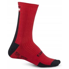 Skarpety GIRO HRC + MERINO WOOL czerwono-czarny, Kolor: czerwony, Rozmiar: M (40-42)