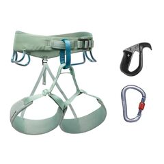 BLACK DIAMOND uprząż wspinaczkowa dla kobiet zestaw W MOMENTUM HRNSS PILOT zielony, Kolor: zielony, Rozmiar: M