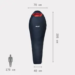 MILLET Śpiwór damski BAIKAL 750 W granatowy, Kolor: granatowy, Rozmiar: R, 4 zdjęcie