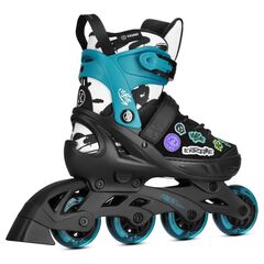 NA2053A ROLKI VIBE RÓŻOWE NILS EXTREME niebieskie z naklejkami, 5 zdjęcie