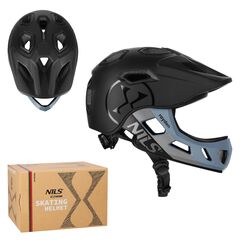 MT401 RAYDEN KASK FULL FACE Z ODPINANĄ SZCZĘKĄ NILS EXTREME, Kolor: czarny, Rozmiar: 48-53, 2 zdjęcie