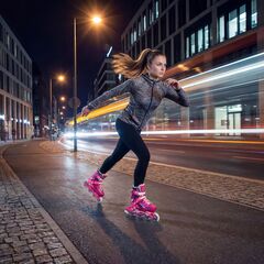 NA1055 Rolki dziecięce BLAZE RÓŻOWE NILS EXTREME różowe, Kolor: różowy, Rozmiar: 31-34, 2 zdjęcie