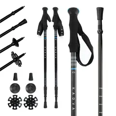 Kije turystyczne KADVA Sajama niebieski 65-135 cm REGULOWANE ALUMINIOWE