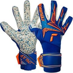 Reusch Rękawice bramkarskie Attrakt Freegel Fusion Goaliator, Kolor: niebieski, Rozmiar: 8