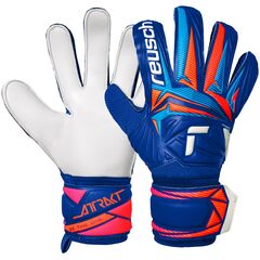 Reusch Rękawice bramkarskie Attrakt Solid, Kolor: niebieski, Rozmiar: 7