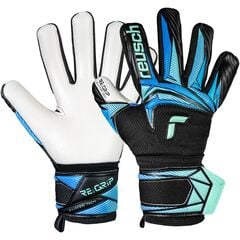 Reusch Rękawice bramkarskie dziecięce Attrakt RE:GRIP NC Junior, Kolor: czarny, Rozmiar: 8