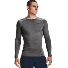 UNDER ARMOUR koszulka treningowa długi rękaw UA HG Armour Comp LS szara, Kolor: szary, Rozmiar: M
