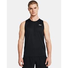 UNDER ARMOUR koszulka treningowa męska UA Tech Tank czarna, Kolor: czarny, Rozmiar: L