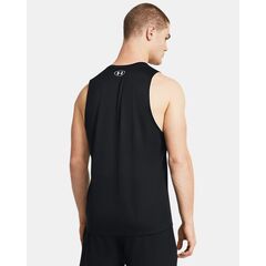 UNDER ARMOUR koszulka treningowa męska UA Tech Tank czarna, Kolor: czarny, Rozmiar: XXL, 2 zdjęcie