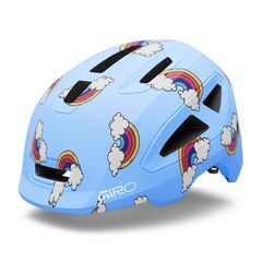Kask dziecięcy GIRO SCAMP II matte multi rainbow, Kolor: niebieski, Rozmiar: 47-51