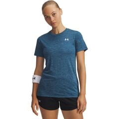UNDER ARMOUR Damska koszulka treningowa Tech SSC- Twist niebieska, Kolor: niebieski, Rozmiar: M