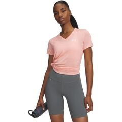 UNDER ARMOUR damska koszulka treningowa Tech SSV Twist różowa, Kolor: różowy, Rozmiar: L