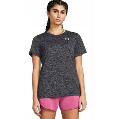 UNDER ARMOUR Damska koszulka treningowa Tech SSC- Twist czarna, Kolor: czarny, Rozmiar: S