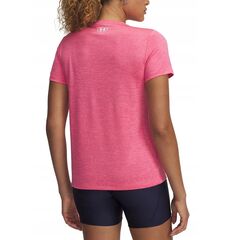 UNDER ARMOUR Damska koszulka treningowa Tech SSC- Twist różowa, Kolor: różowy, Rozmiar: L, 4 zdjęcie