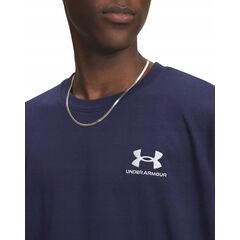 UNDER ARMOUR męski t-shirt bawełniany M LOGO EMB HEAVYWEIGHT SS granatowy, Kolor: granatowy, Rozmiar: L, 3 zdjęcie