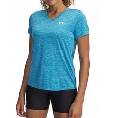 UNDER ARMOUR damska koszulka treningowa Tech SSV Twist niebieska, Kolor: niebieski, Rozmiar: L