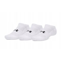 UNDER ARMOUR skarpety bawełniane treningowe unisex UA Performance Cotton 3 sztuki białe, Kolor: biały, Rozmiar: L