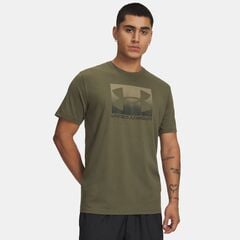 UNDER ARMOUR męska koszulka bawełniana UA M BOXED SPORTS UPDATED SS zielona, Kolor: zielony, Rozmiar: XL
