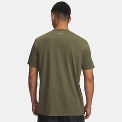 UNDER ARMOUR męska koszulka bawełniana UA M BOXED SPORTS UPDATED SS zielona, Kolor: zielony, Rozmiar: XL, 2 zdjęcie