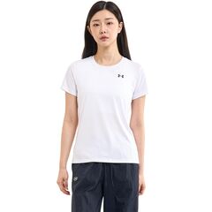 UNDER ARMOUR damska koszulka treningowa Tech SSC Solid biała, Kolor: biały, Rozmiar: XL